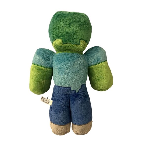 Minecraft Zombie Plush Toy Green & Blue Soft Stuffed Mojang - Picture 3 of 4